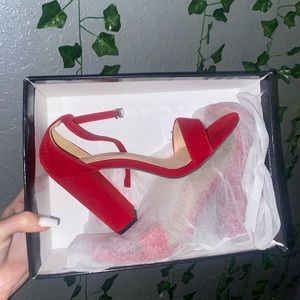 Shein red heels